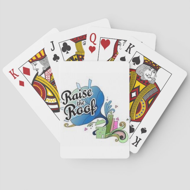 Richten Sie die Roof Playing Cards aus Spielkarten (Rückseite)