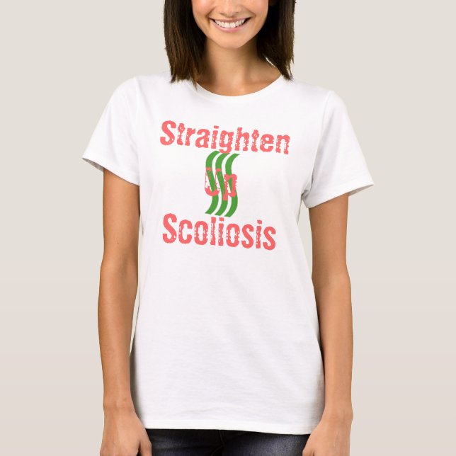 Richten Sie oben Skoliose gerade T-Shirt (Vorderseite)
