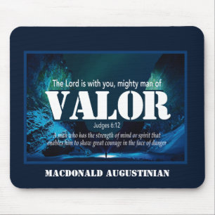 Richter 6:12 VALOR Mighty Man Personalisiert Mousepad
