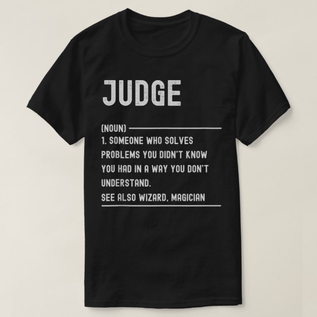 Richter definiert "Funny Job Title" T-Shirt (Design vorne)