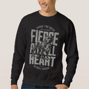 Richter der Tat nicht die Rasse zerreißen Pitbull Sweatshirt