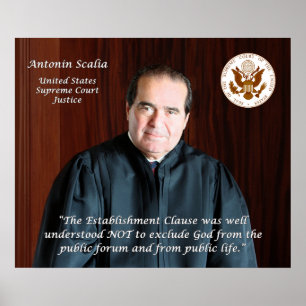 Richter des Obersten Gerichtshofs Antonin Scalia Poster