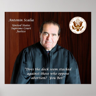 Richter des Obersten Gerichtshofs Antonin Scalia Poster