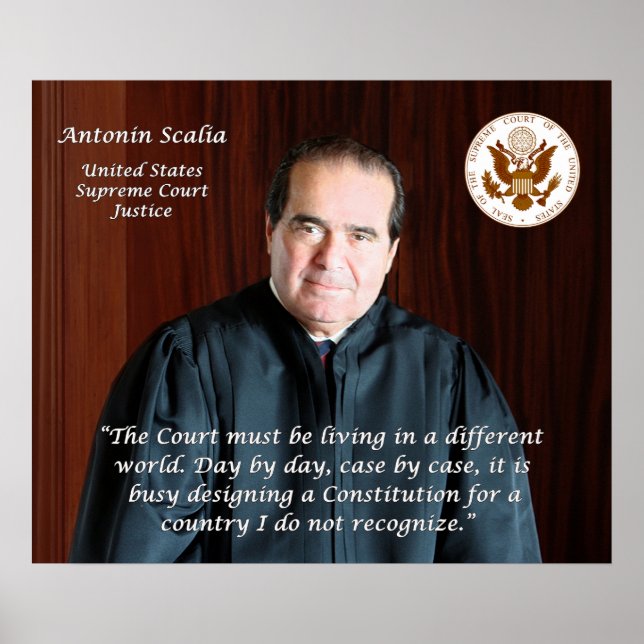 Richter des Obersten Gerichtshofs Antonin Scalia Poster (Vorne)