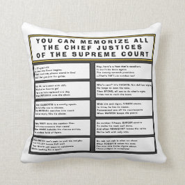 Richter des Obersten Gerichtshofs Gedicht & Liste Kissen