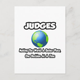 Richter...Die Welt zu einem besseren Ort machen Postkarte