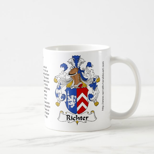 Richter Familienwappen auf einer Tasse (Rechts)