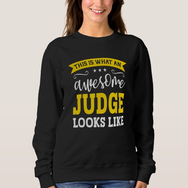 Richter Jobtitel Mitarbeiter Lustiger Arbeiter Ber Sweatshirt (Vorderseite)