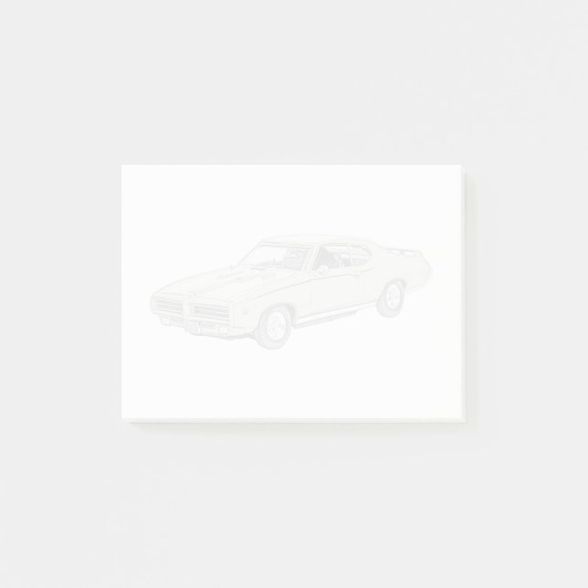 Richter Pontiacs GTO 1969 Post-it Klebezettel (Vorderseite)