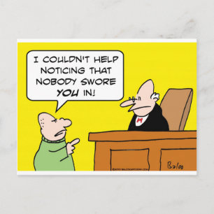 Richterin, die dir niemand schworen hat postkarte