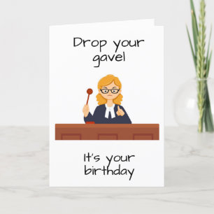 **RICHTERIN** FEIERT "IHREN GEBURTSTAG" KARTE