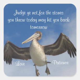 Richterin nicht!_ quadratischer aufkleber