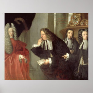 Richterin und drei Advocates, Venezianisch School Poster