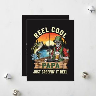 Richtig cooler Papa, der es richtig creepy macht Feiertagskarte