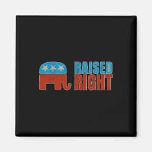 Richtig Erzogen Trump 2025 Republikaner Konservati Magnet