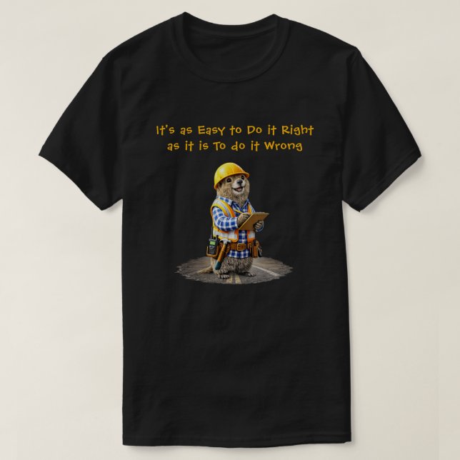 "Richtig & Falsch" (1) T-Shirt (Design vorne)