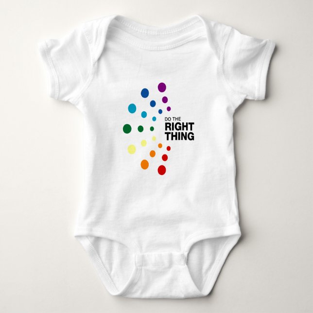 Richtig handeln (02) baby strampler (Vorderseite)