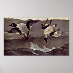 Richtig und Links von Winslow Homer Poster