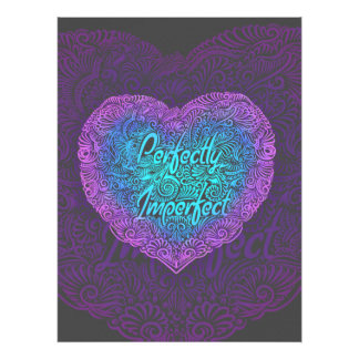 Richtig unvollkommenes, positives Zitat Fotodruck