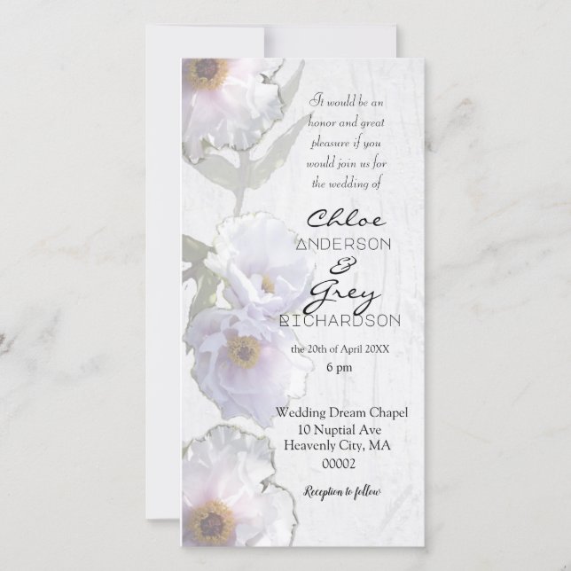 Richtige Hochzeitfeier Einladung mit Bauern (Vorderseite)