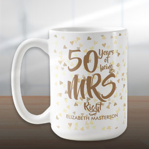 Richtiger Spaß 50. Goldener Hochzeitstag Kaffeetasse