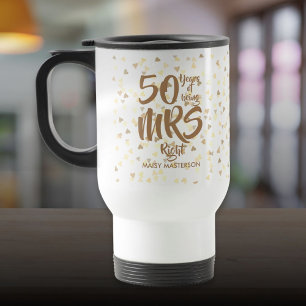 Richtiger Spaß 50. Goldener Hochzeitstag Reisebecher