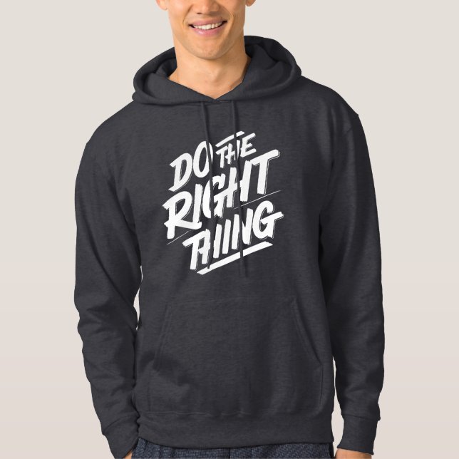 Richtiges 1 hoodie (Vorderseite)