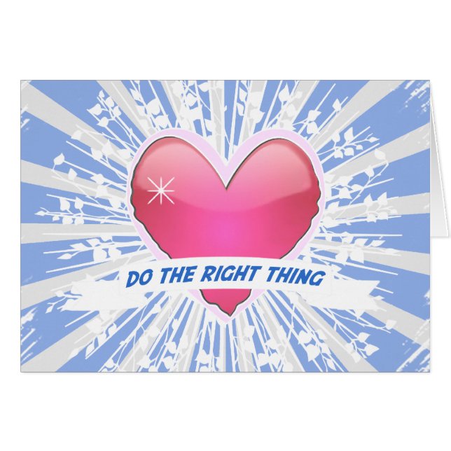 Richtiges tun (Vorderseite (Horizontal))