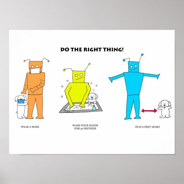 Richtiges tun poster (Vorne)