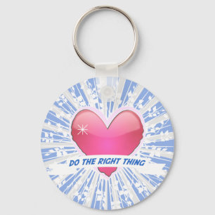 Richtiges tun schlüsselanhänger