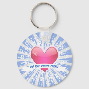 Richtiges tun schlüsselanhänger