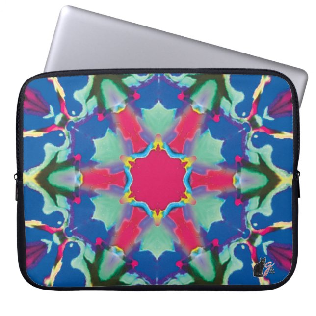 Richtlinie Kaleidoskop Laptopschutzhülle (Vorderseite)