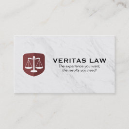 Richtskala | Marmoruntergrund | Rechtlich Visitenkarte