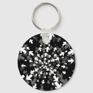 Richtung Abstrakter Schlüsselanhänger