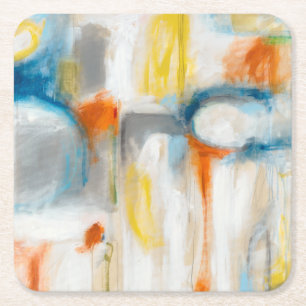 Richtung I Rechteckiger Pappuntersetzer