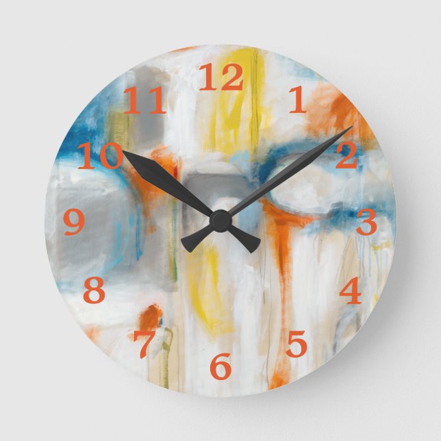 Richtung I Runde Wanduhr (Vorderseite)