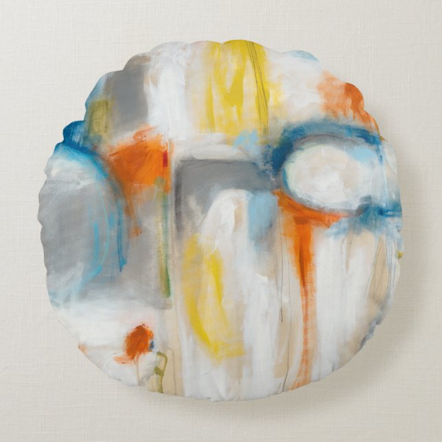 Richtung I Rundes Kissen (Vorderseite)