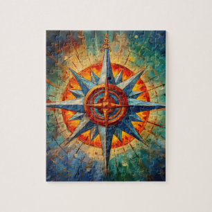 Richtung im Chaos (Kompassrose) Puzzle