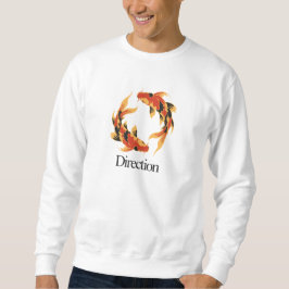 Richtung – Zeitloser Koi Symbol für Klarheit, Wach Sweatshirt