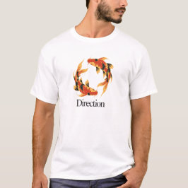 Richtung – Zeitloser Koi Symbol für Klarheit, Wach T-Shirt