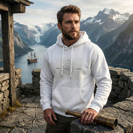 Richtungsentdeckung Nautische Kompassrose  Hoodie