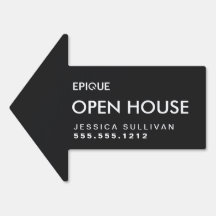 Richtungspfeil 18x24 im offenen Haus