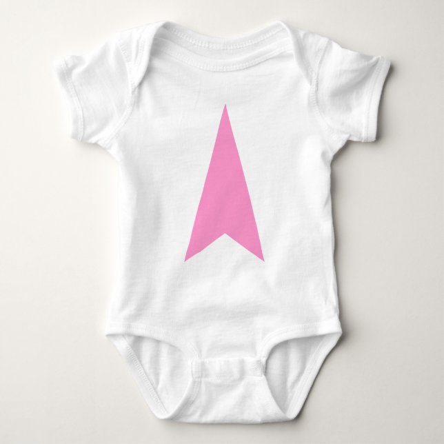 Richtungspfeil Baby Strampler (Vorderseite)