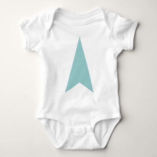 Richtungspfeil Baby Strampler (Vorderseite)