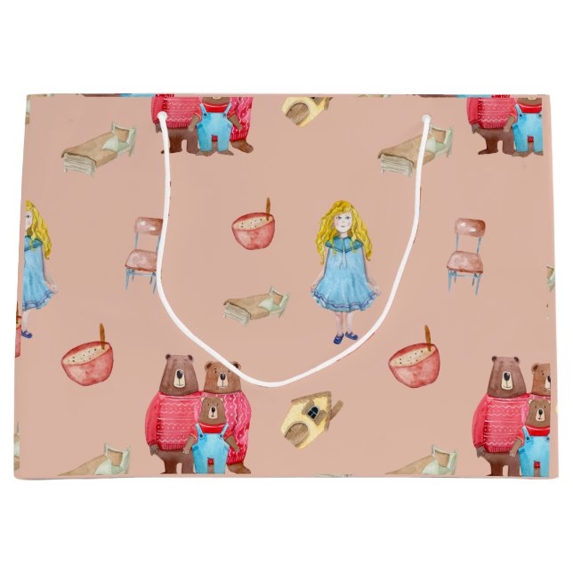 Ricitos de Oro y Los Tres Osos Große Geschenktüte (Vorderseite)