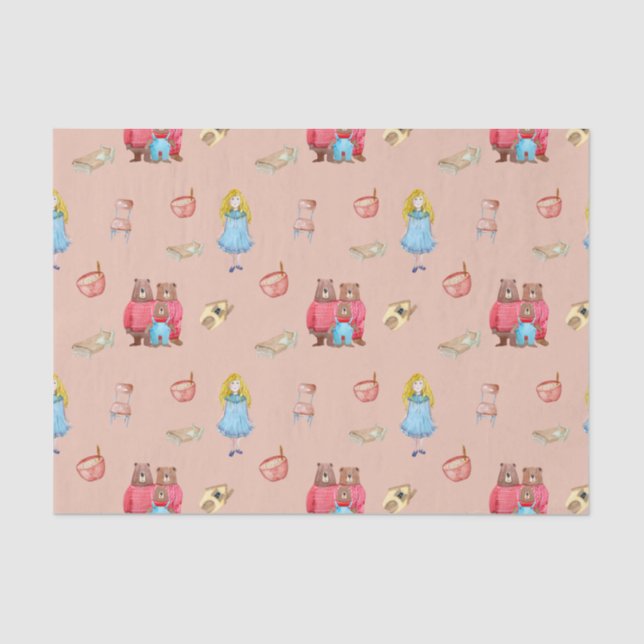 Ricitos de Oro y Los Tres Osos Seidenpapier (Vorderseite)