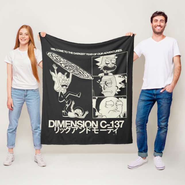 RICK AND MORTY™ | Dimension C-137 Fleecedecke (Beispiel)