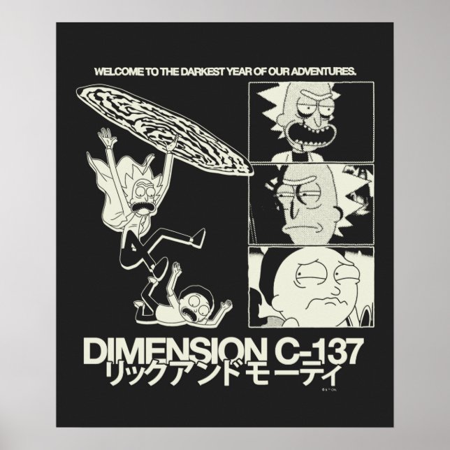 RICK AND MORTY™ | Dimension C-137 Poster (Vorne)