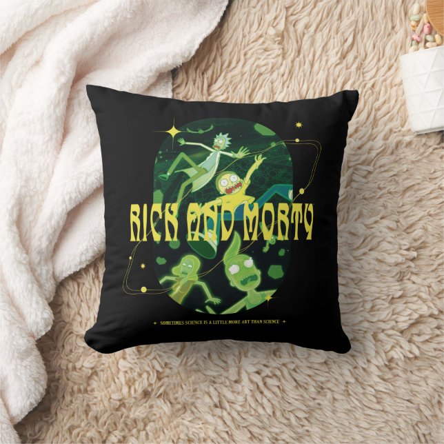 Rick and Morty Falling Quote Abzeichen Kissen (Decke)