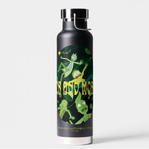 Rick and Morty Falling Quote Abzeichen Trinkflasche